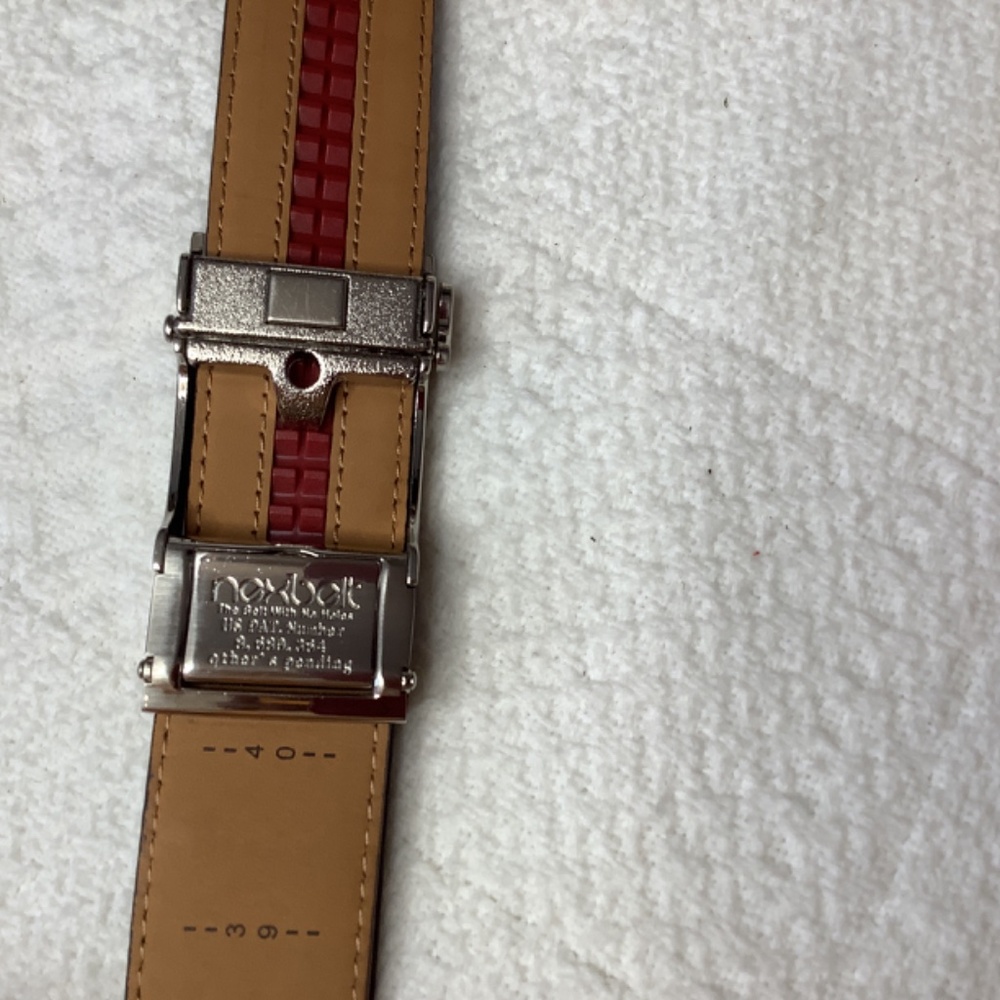 EUC Mens Nextbelt adjustable ratchet Alligator belt black leather - Picture 3 of 13